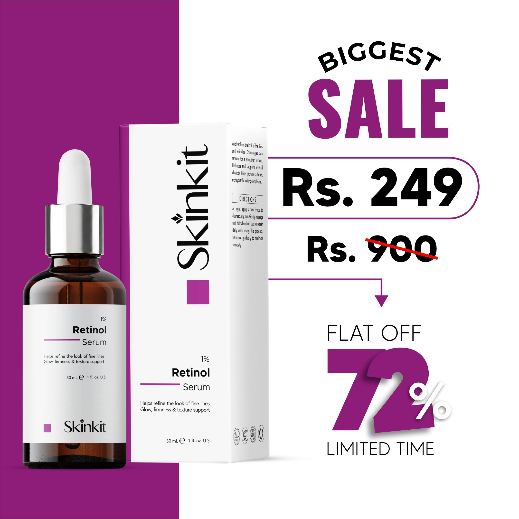 Skinkit Retinol 1% Serum
