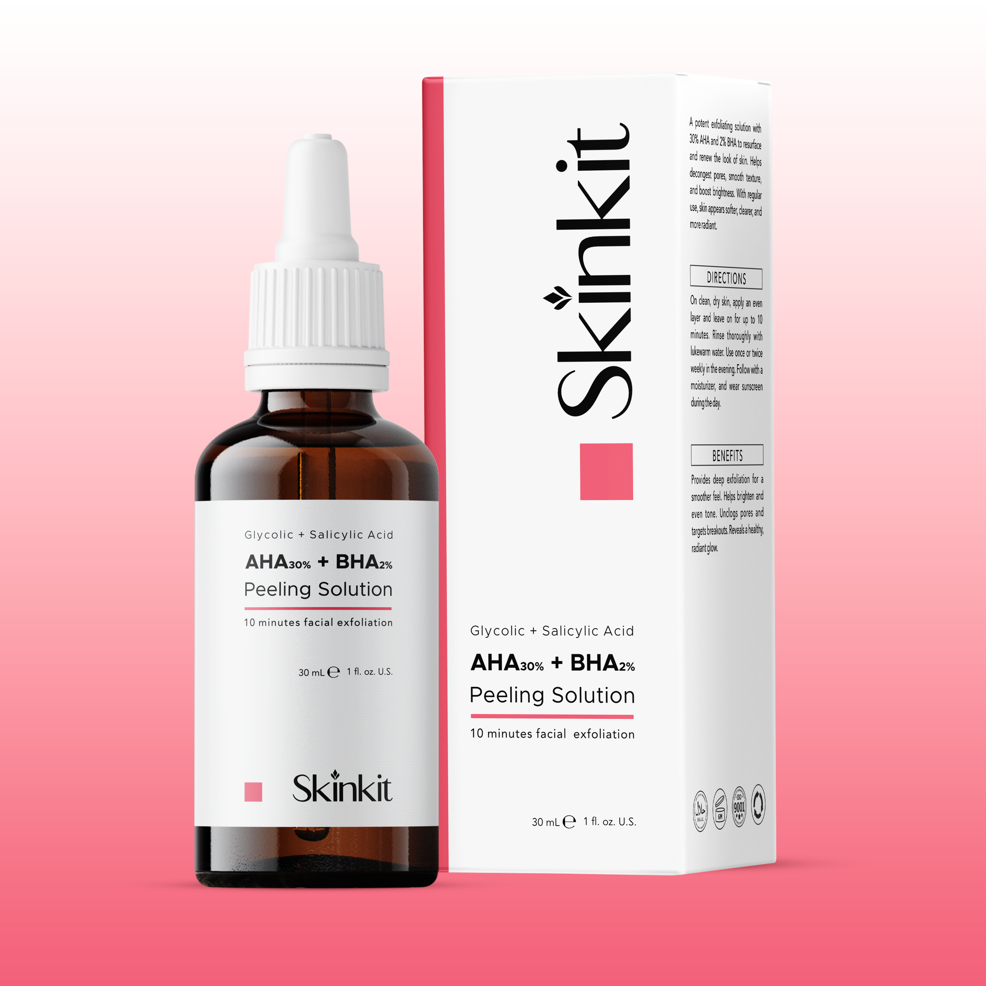 Skinkit AHA 30% + BHA 2% Peeling Solution